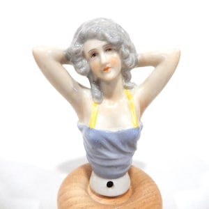 Vintage Half Doll, Sexy Little Lady, Pincushion Doll, Made in Germany