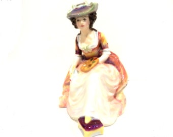 Vintage Royal Doulton Porcelain Lady Figure Kathleen, HN 2933,  1983