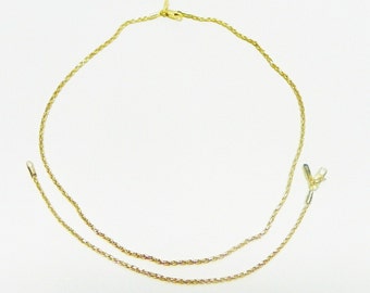 Vintage 24K Gold Bonded Rope Chain Necklace and Bracelet Set