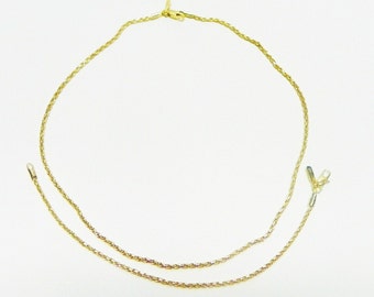 Vintage Gold Bonded Chain Necklace and Bracelet Set, 24K Gold Bonded over Sterling Silver