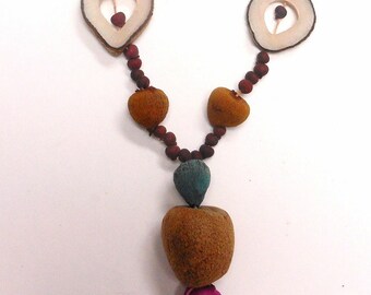 Vintage African Nut Necklace