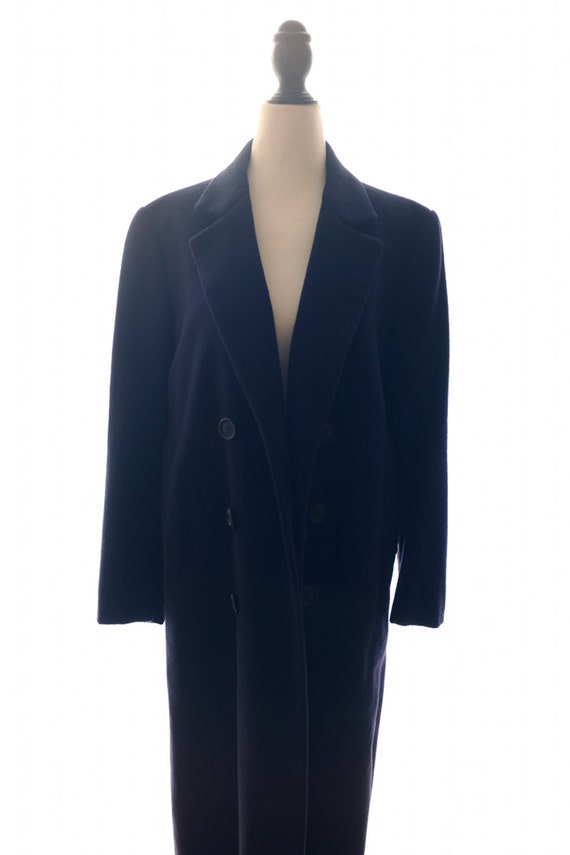 navy maxi coat