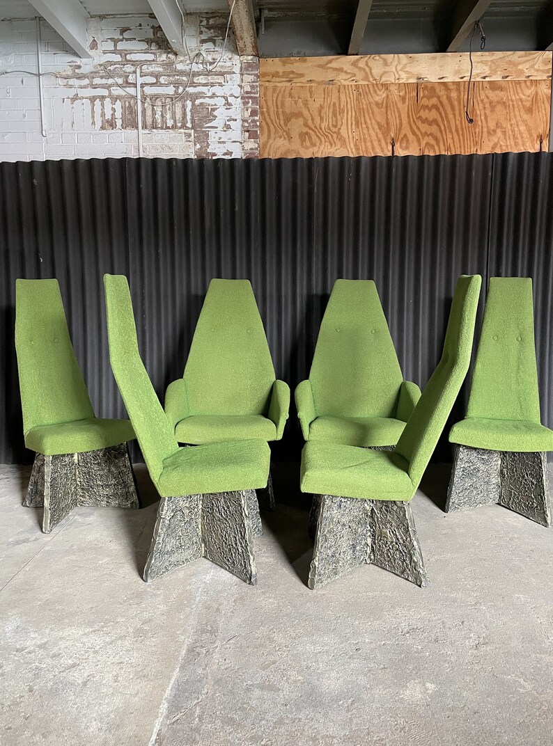 Adrian Pearsall Set of 6 Brutalist Dining Chairs image 3
