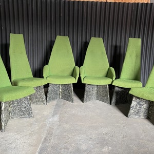 Adrian Pearsall Set of 6 Brutalist Dining Chairs image 2