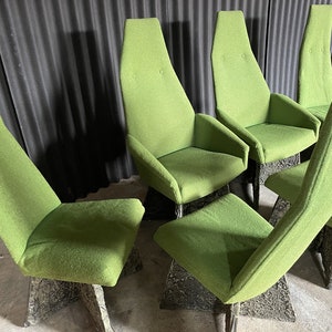 Adrian Pearsall Set of 6 Brutalist Dining Chairs image 4