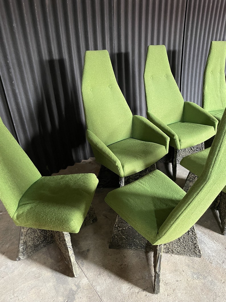 Adrian Pearsall Set of 6 Brutalist Dining Chairs image 4