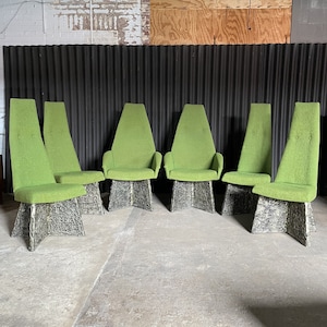 Adrian Pearsall Set of 6 Brutalist Dining Chairs image 1