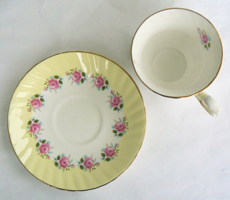 Queens Centenary Dear Rosina China Co. Ltd. Tea Cup & Saucer Etsy