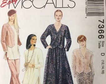 VTG 70s BUTTERICK 5922 Misses SHIRT SKIRT PANTS /& SHORTS Pattern 8 or 12 UC