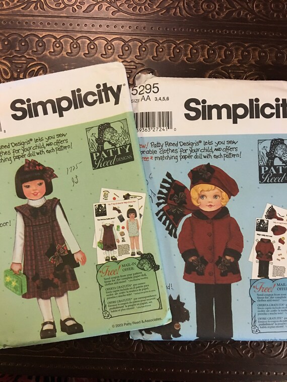 simplicity paper dolls