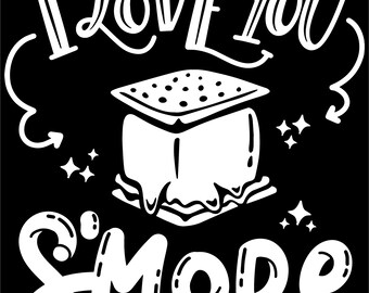 I Love you S'more Ready to Press Screen Print Transfer