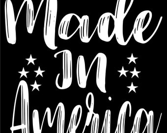 Made In America Ready to Press Screen Print Transfer