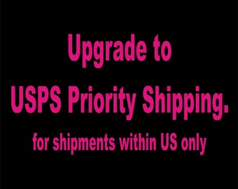 Shipping Upgrade from First Class to Priority Shipping