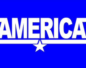 America Ready to Press Screen Print Transfer
