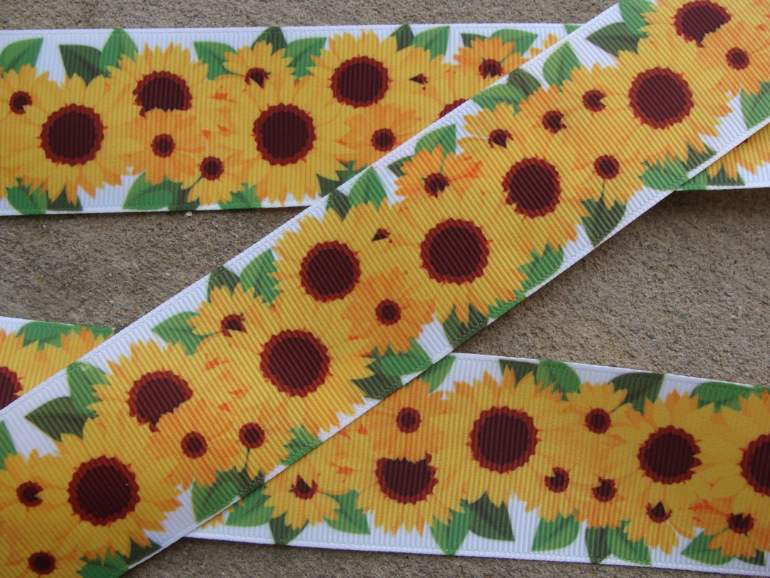 Floral Fall Ribbon 4 Yards 7/8