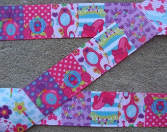 3 yards 7/8" Toddler Princesses Grosgrain Ribbon - Disney Toddler Princesses Ribbon - 3 yards Toddler Princesses Grosgrain Ribbon