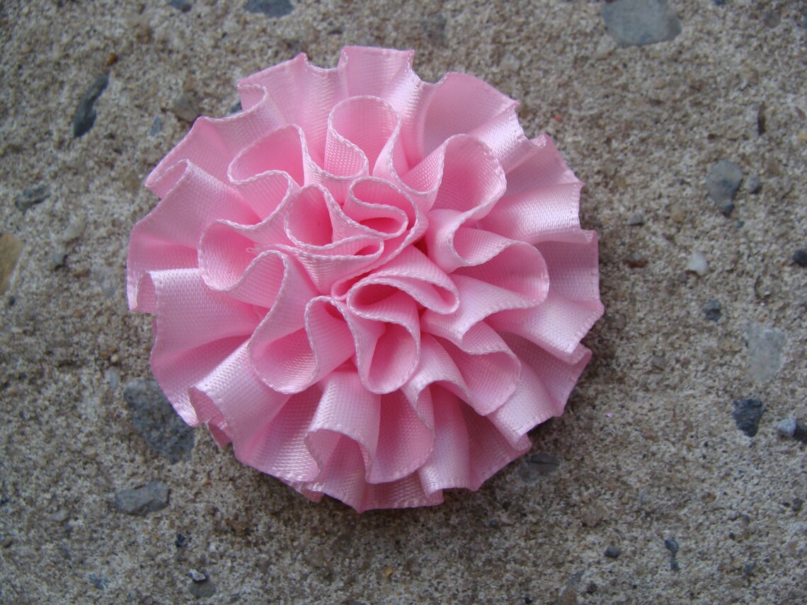 2 Ribbon Flower Flower for Headband Flower for Hair Clip Etsy