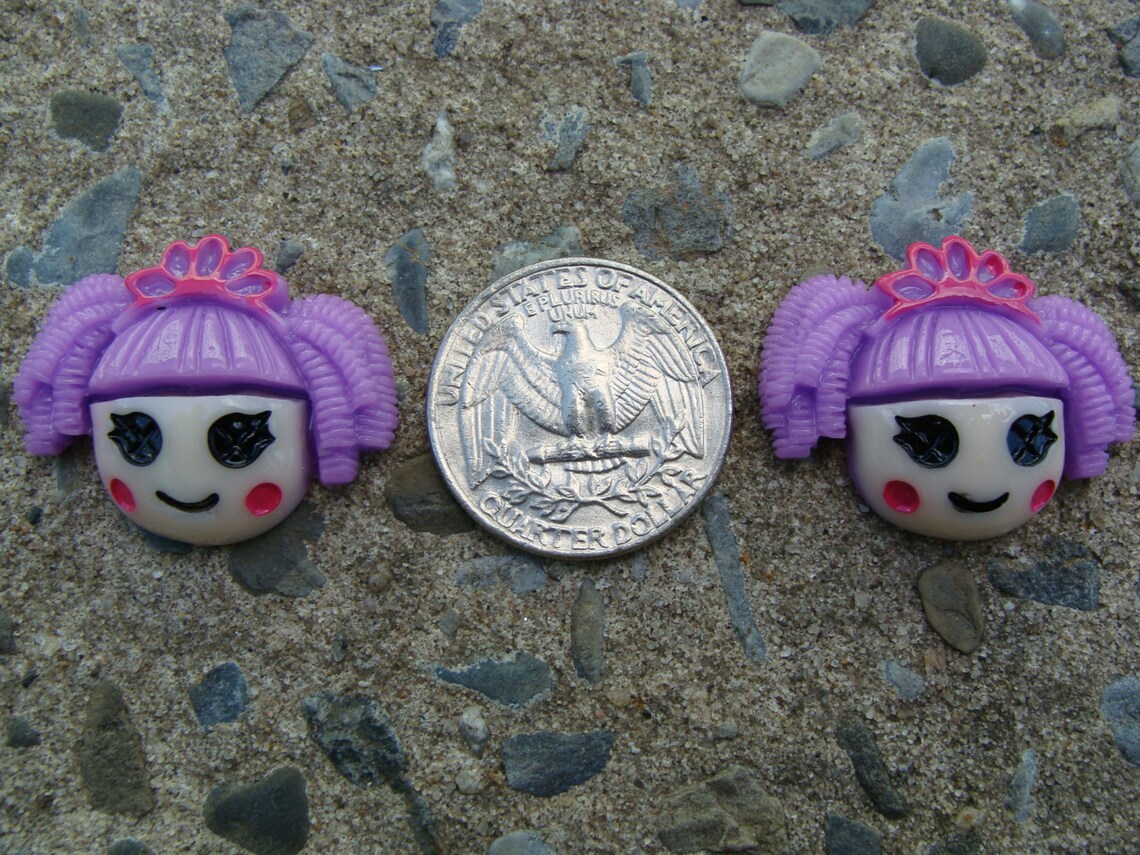 2 Lalaloopsy Resins Crown Lalaloopsy Purple Lalaloopsy Hair Etsy