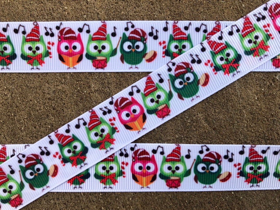 3 Yards 7/8 Owl Ribbon Music Ribbon Musical Ribbon Owl Etsy