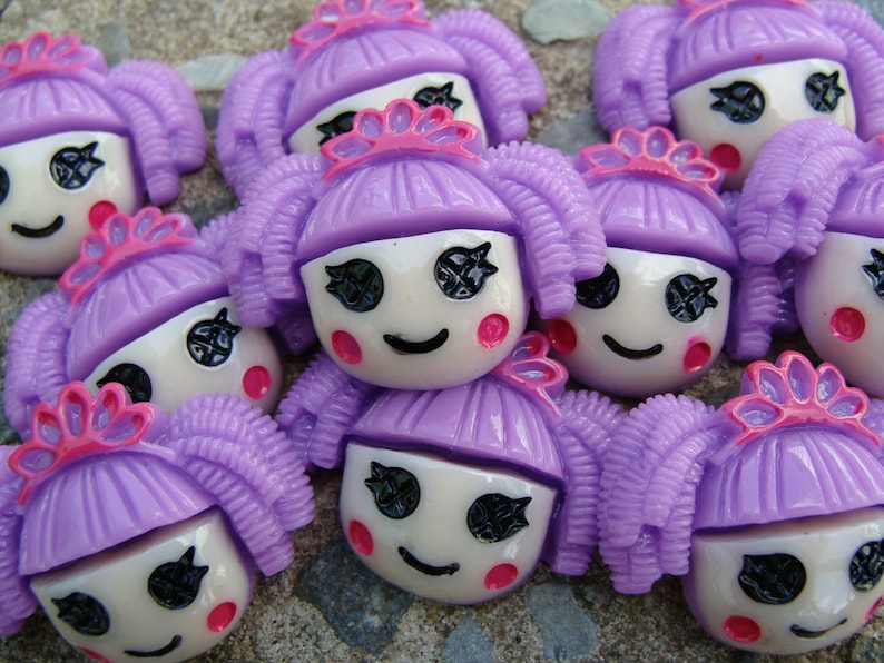 2 Lalaloopsy Resins Crown Lalaloopsy Purple Lalaloopsy Hair Etsy