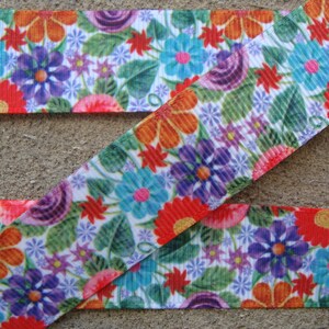 3 yards 7/8&quot; Tropical Flower print Colors Summer Flowers Grosgrain Printed Ribbon Garden Flower print Ribbon for hair bow free shipping