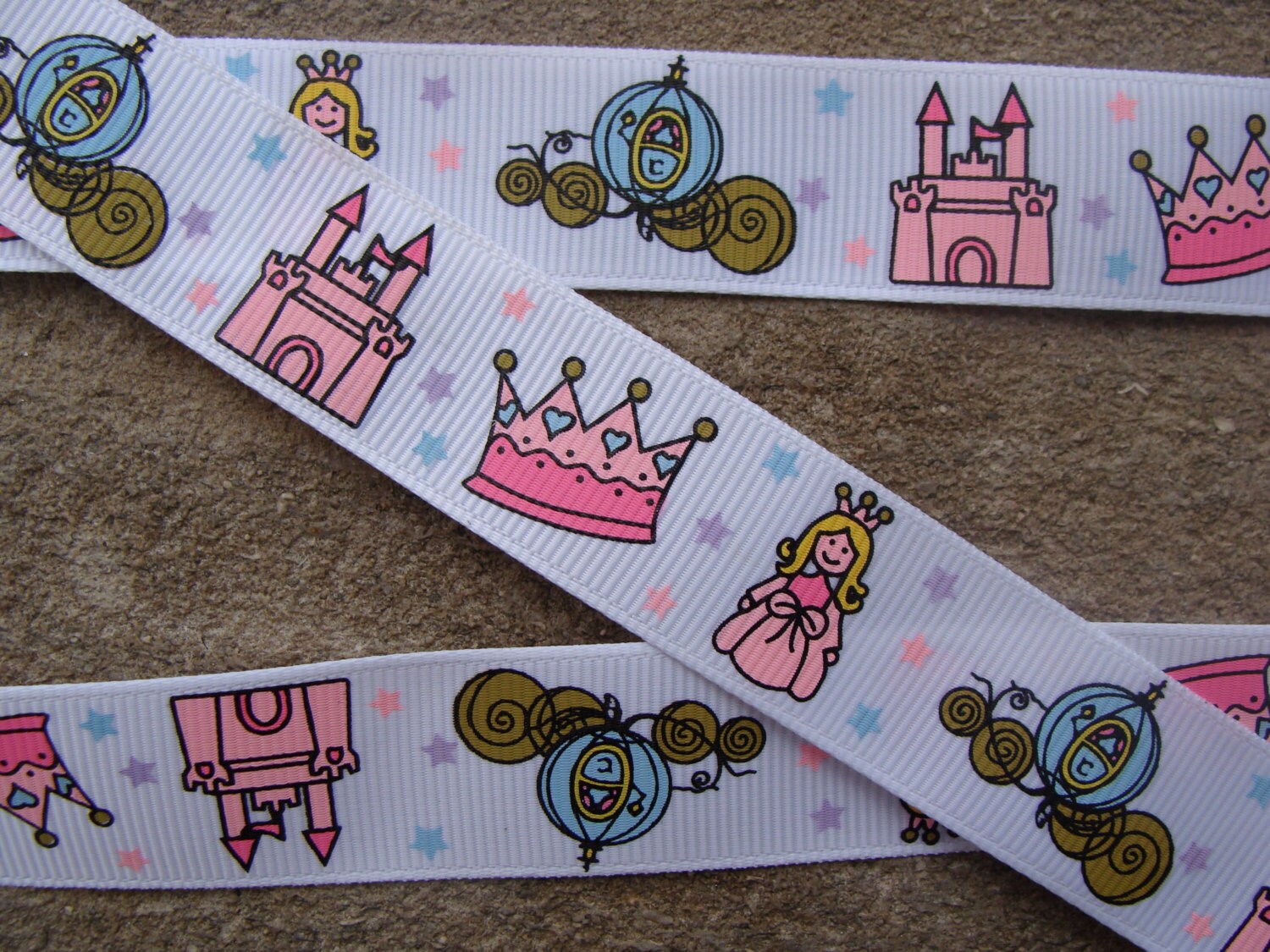 Princess Castle Grosgrain Ribbon, Disney Printed Ribbon (3 Yards) - Etsy