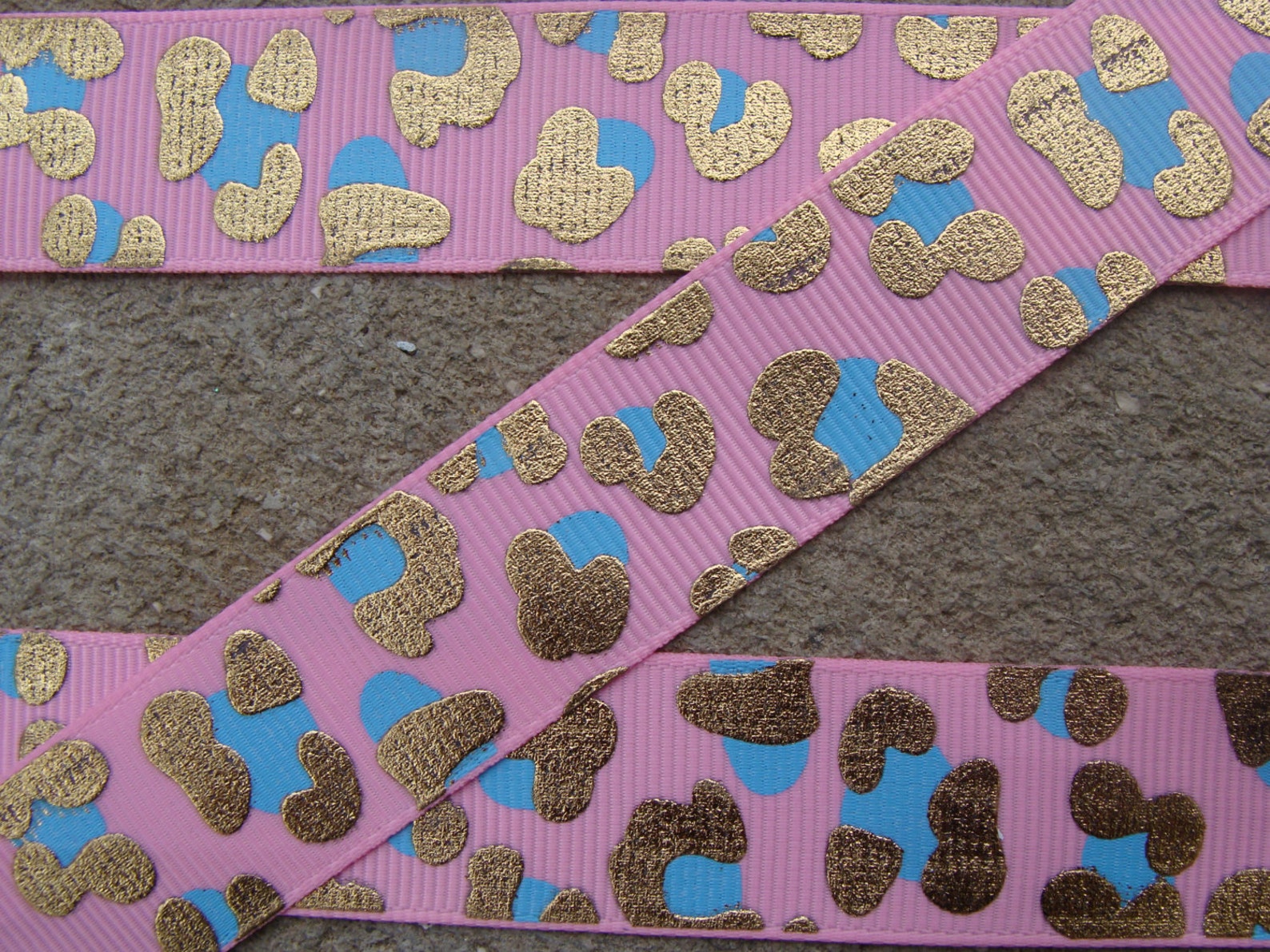 3 Yards 7/8 Glittery Cheetah Ribbon Leopard Ribbon - Etsy