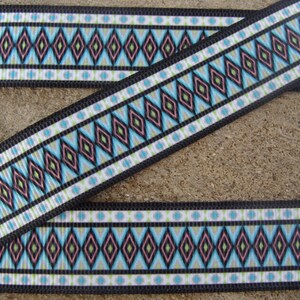 3 yards 7/8" Ornament Ribbon black and blue ribbon Holiday Ribbon Grosgrain Ribbon Hair Bow Ribbon craft supplies ribbon by the yard