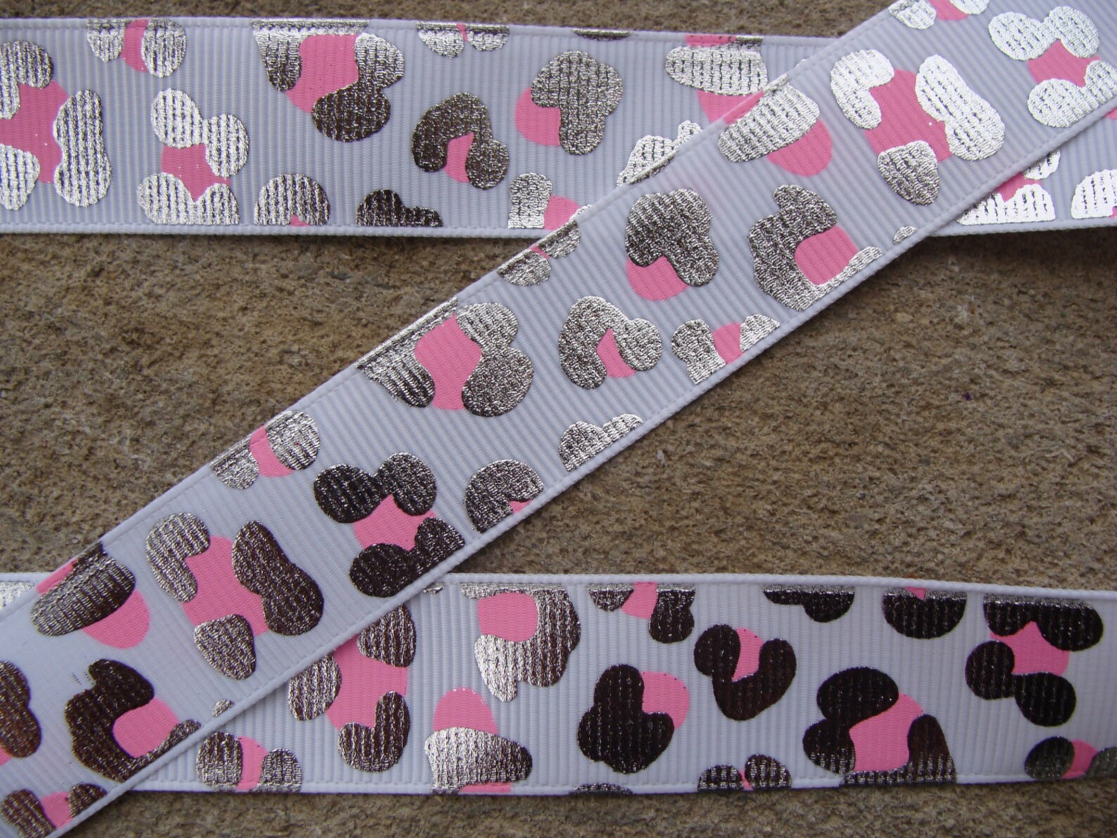 3 Yards 7/8 Glittery Cheetah Ribbon Leopard Ribbon - Etsy