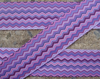 3 yards Purple and Pink Chevron Ribbon 7/8" chevron ribbon zigzag ribbon hair bow ribbon hair bow supplies