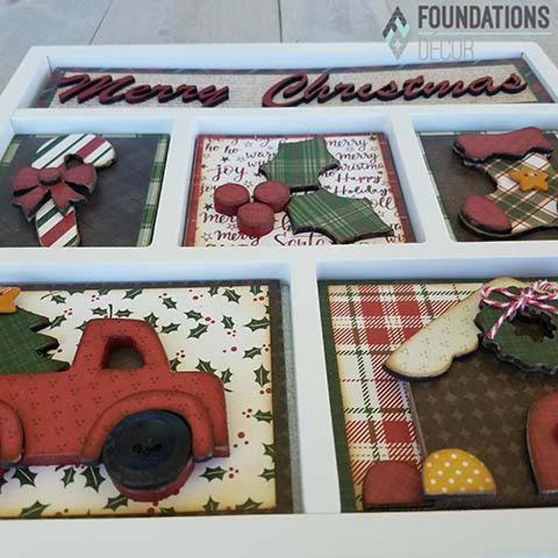 Shadow Box Kit Christmas Foundations Decor 026745 Etsy
