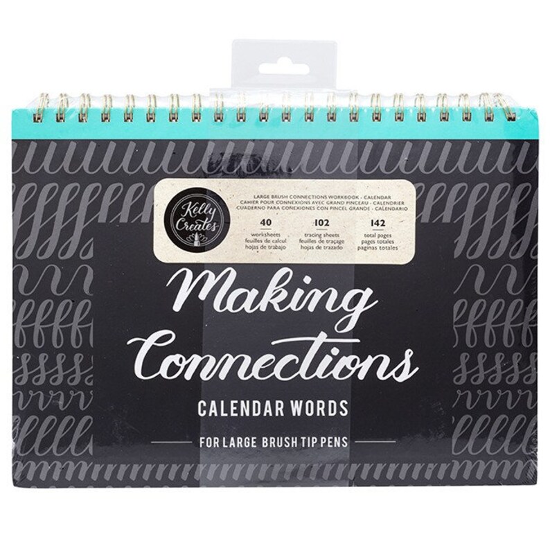 Calendar Large Brush Connections Workbook Kelly Creates Etsy
