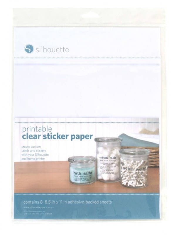 8.5 X 11 Self Adhesive Sticker Paper, Inkjet and Laser Printable