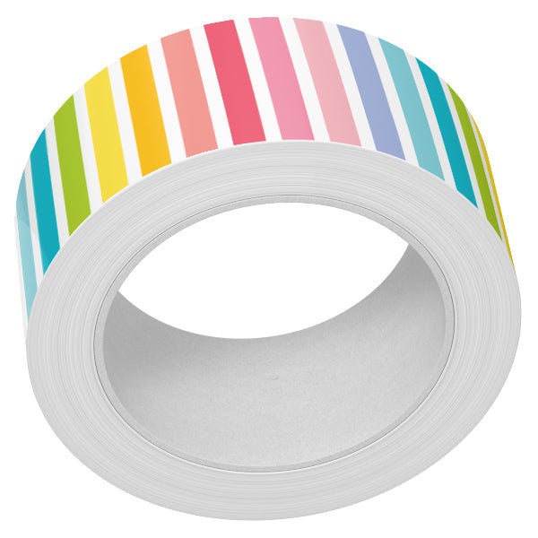 Vertikales Regenbogen Streifen Washi Tape-Lawn Rehkitz