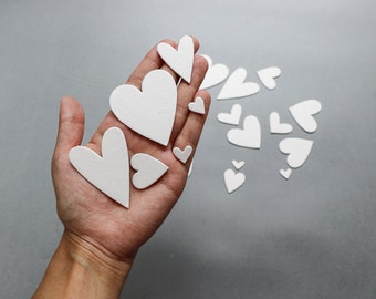 Chipboard Hearts: Scrapbooking & Craft Embellishments - 22 pcs