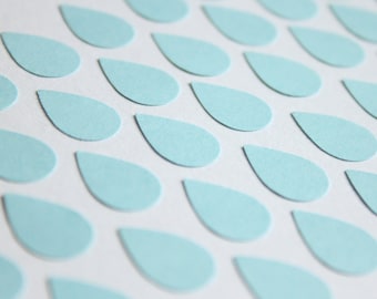 Blue Raindrop Confetti: Baby Shower Table Decor (100 pcs)