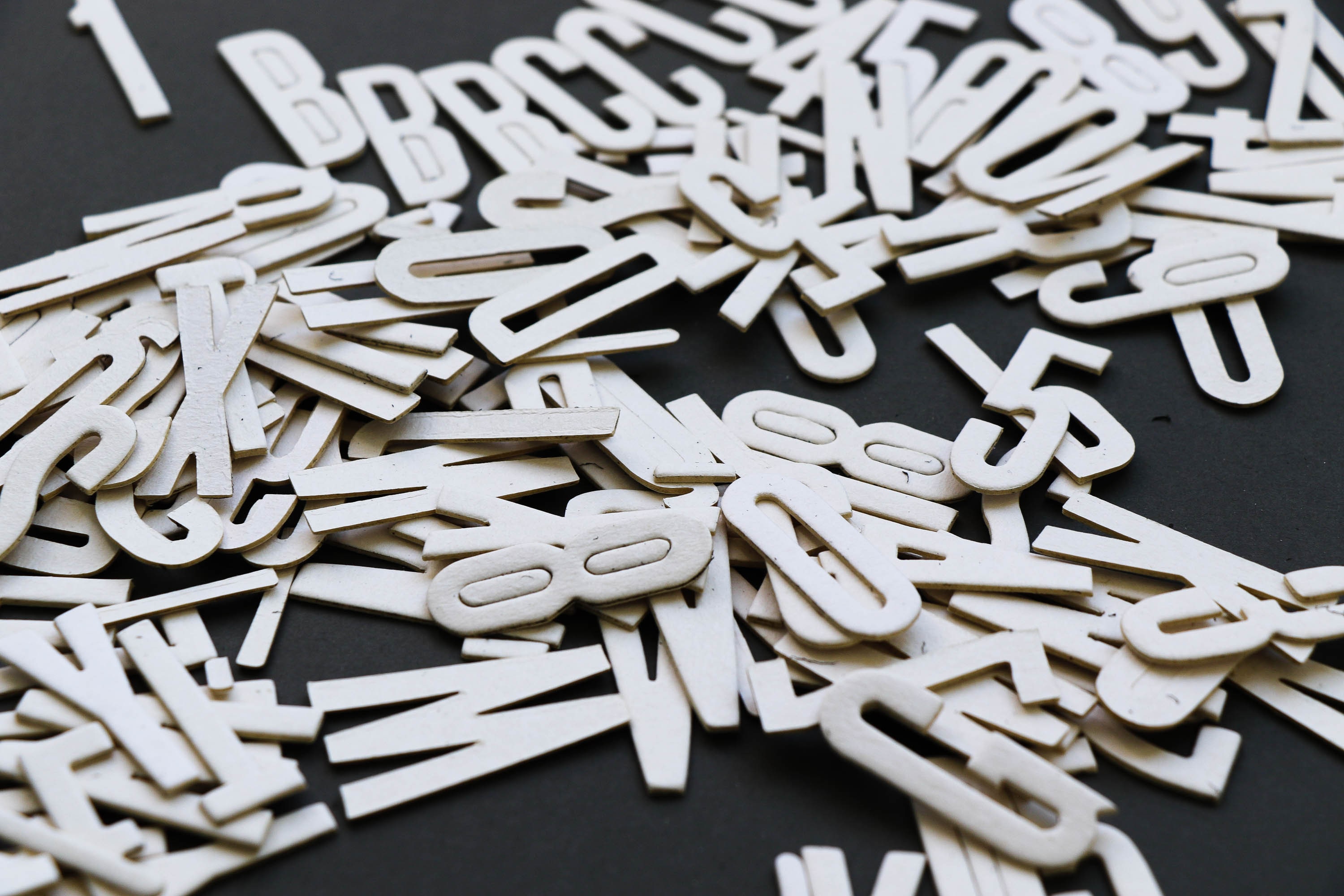 Chipboard Alphabet for Mixed Media Projects Thick Cardboard Etsy UK