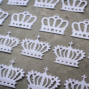 Gestanste kronen - Prinses feestversieringen - Koninklijke trouwkaart maken benodigdheden - bruiloft album decor - Koning en koningin kroon decor