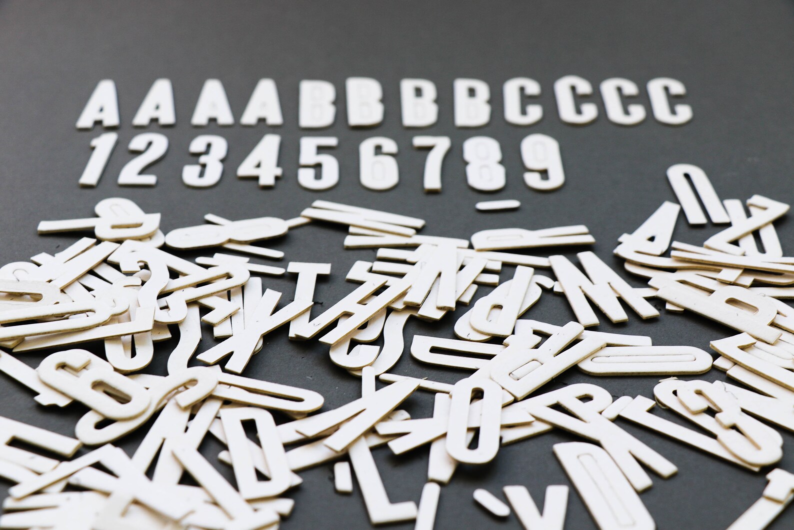 Chipboard Alphabet for Mixed Media Projects Thick Cardboard Etsy UK