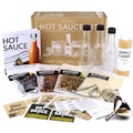 Deluxe Hot Sauce Making Kit: Gourmet Spice Blend, 3 Pepper Varieties