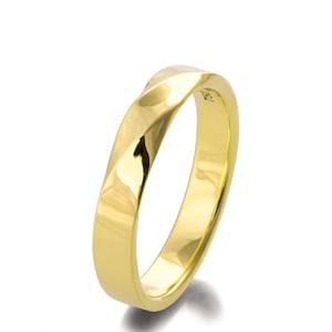 Mobius Ring, 18k Gold Ring, Wedding Ring, Gold Wedding Ring, Wedding Band, Twisted wedding band