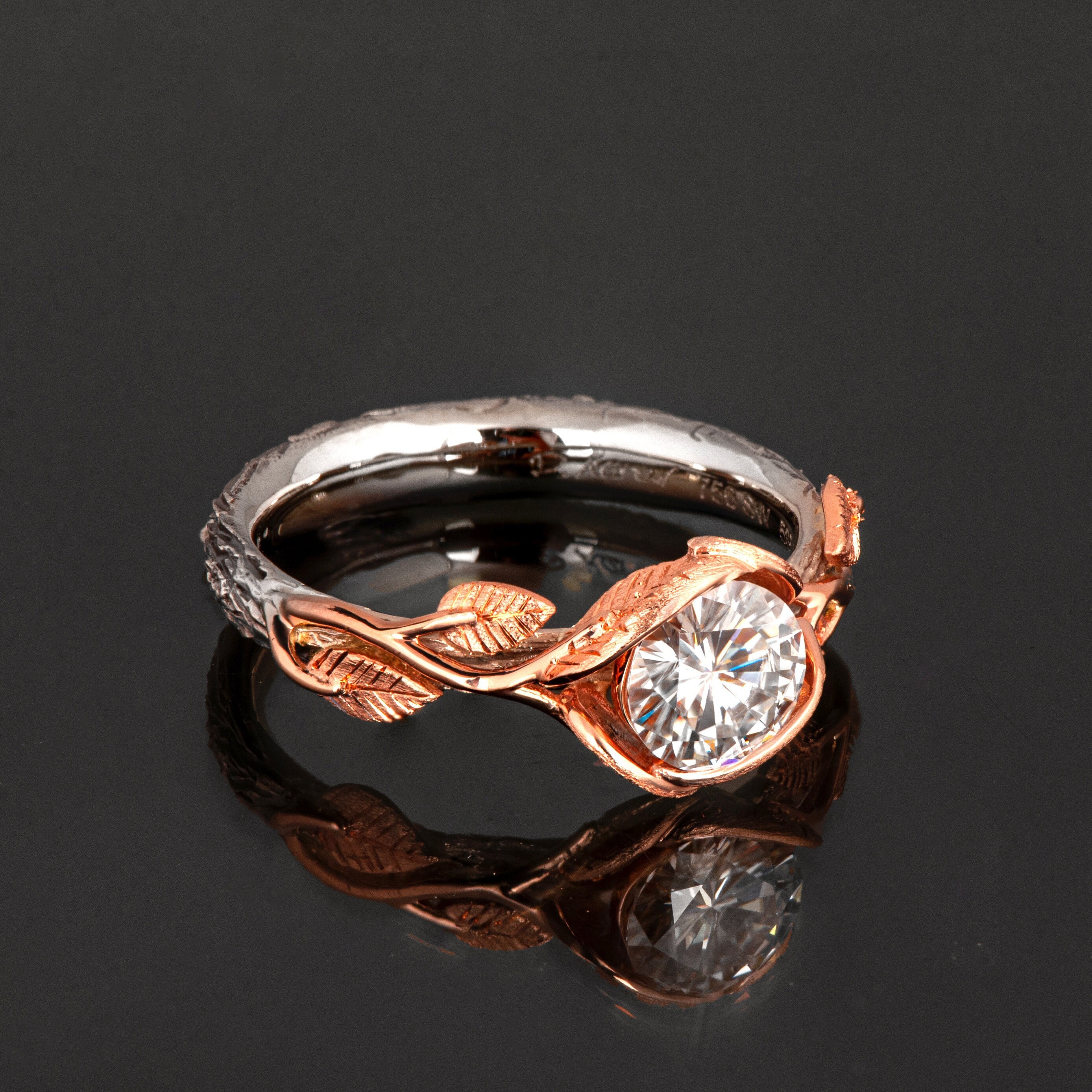 Twig and Leaves Textured Diamond