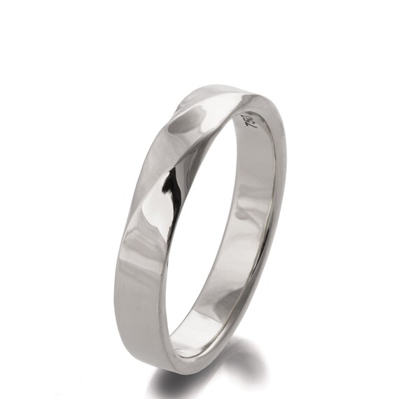 Mobius Ring 18k White Gold Ring Wedding Ring Gold | Etsy