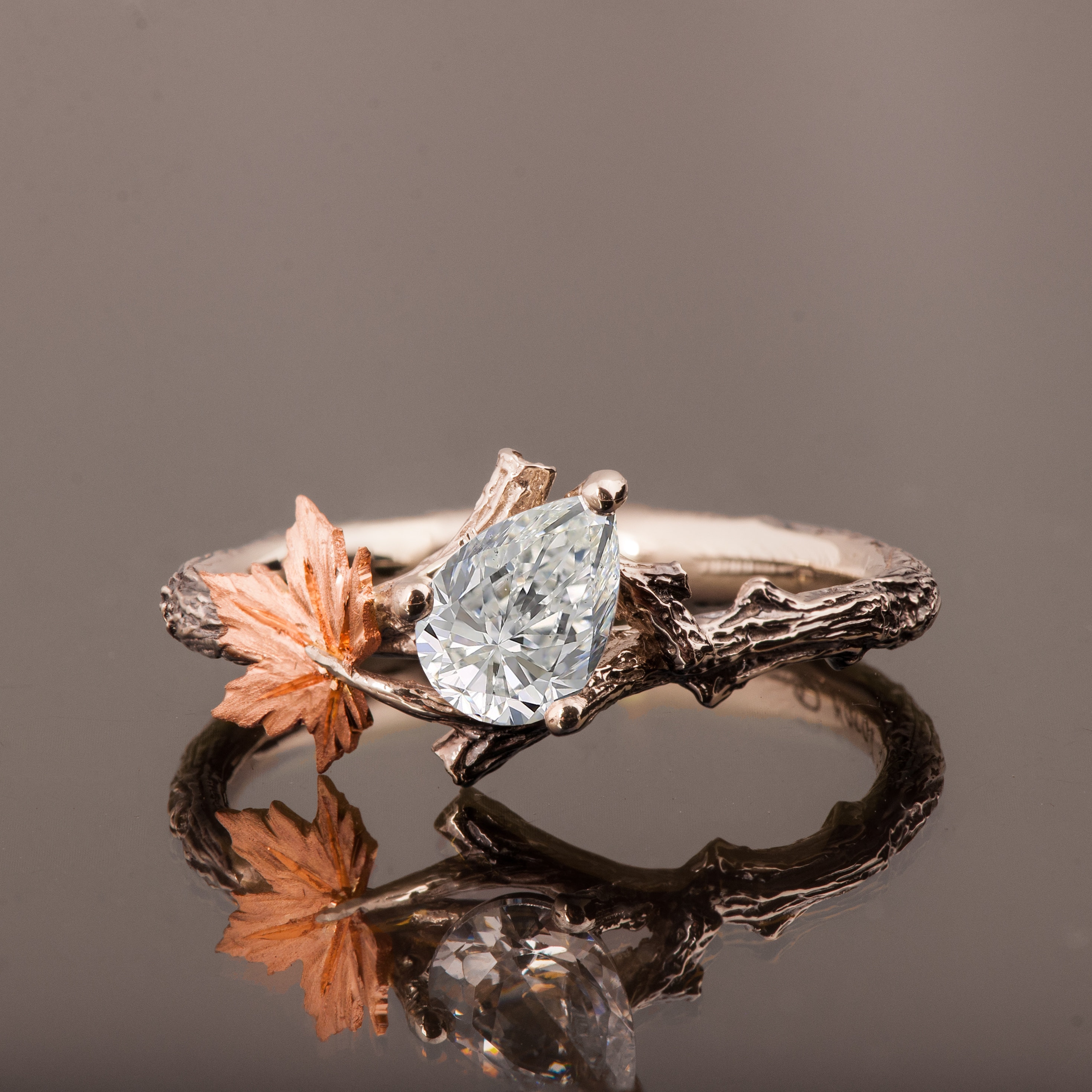 Helzberg Maple Leaf Diamonds™ 1 1/8 ct. tw. Diamond Engagement Ring 18K  Yellow & White Gold | Mall of America®
