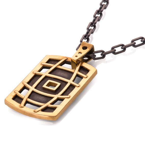 Dogtag 18K Gold Pendant 18K Gold 