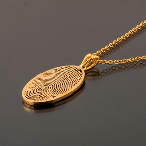 Finger Print Pendant, Fingerprint Necklace, Personalized Pendant ...