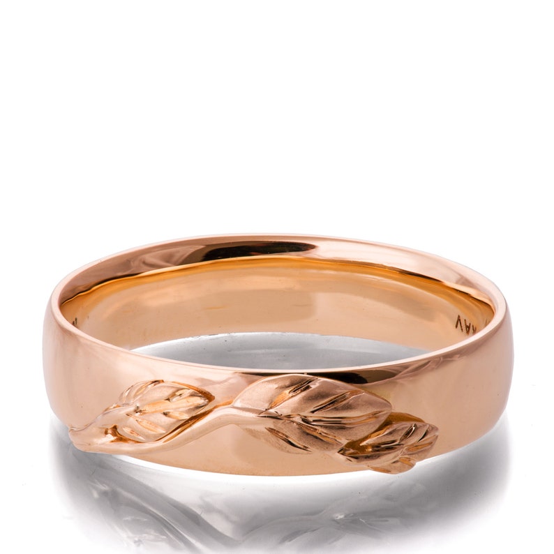Leaves Ring no 16 18K Rose Gold Ring mens ring wedding Etsy