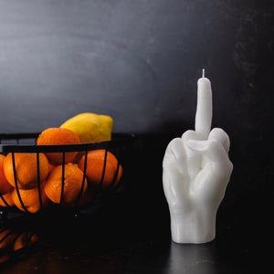 Hand Gesture Candle Fck You. Handmade Candle. Birthday Candle. Funny Gift. Valentines Day Candles. Fuck Candle. Birthday Gifts. image 10