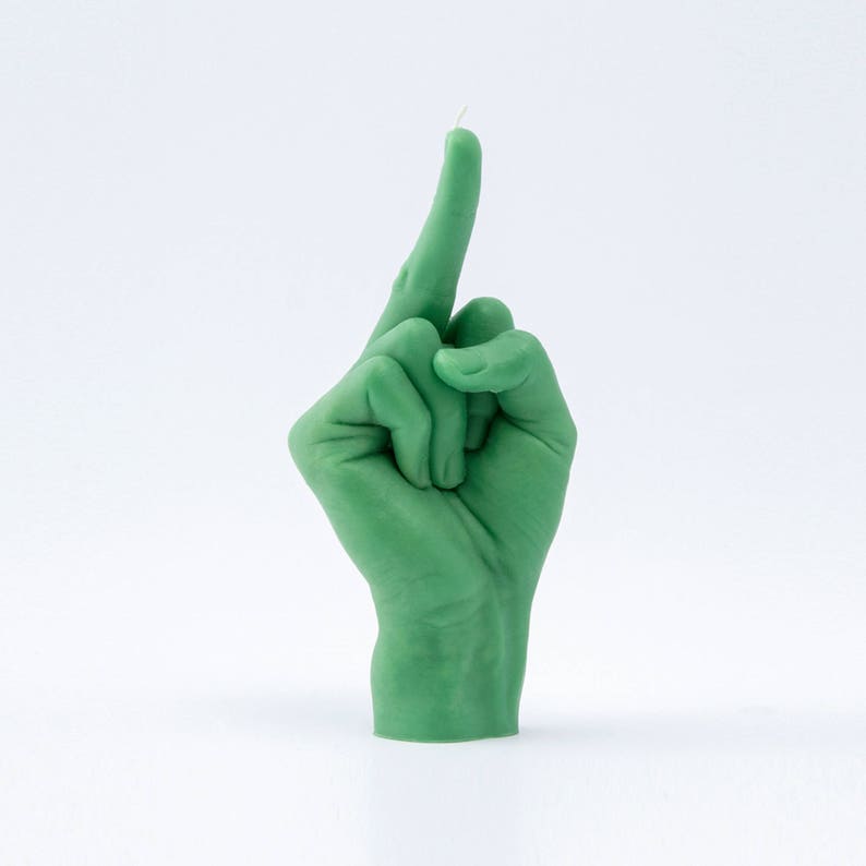 Hand Gesture Candle Fck You. Handmade Candle. Birthday Candle. Funny Gift. Valentines Day Candles. Fuck Candle. Birthday Gifts. image 3