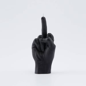 Hand Gesture Candle Fck You. Handmade Candle. Birthday Candle. Funny Gift. Valentines Day Candles. Fuck Candle. Birthday Gifts. image 1